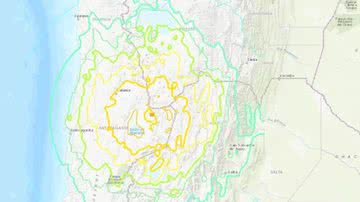 Terremoto de magnitude 7,3 atingiu Chile - Divulgação/USGS