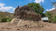 Estrutura circular encontrada em Tecacahuaco, no México - Divulgação/INAH/Gerardo Peña