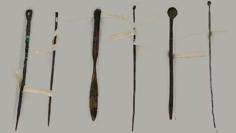 Equipamentos médicos romanos de 2.000 anos - Divulgação/Universidade de Exeter