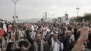 Protesto em Israel contra a guerra - Getty Images