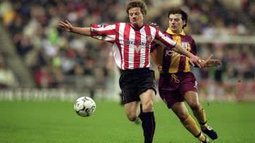 Stefan Schwarz atuando pelo Sunderland - Getty Images