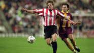 Stefan Schwarz atuando pelo Sunderland - Getty Images