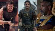 Paul Mescal, Pedro Pascal e Denzel Washington em 'Gladiador 2' - Divulgação/Paramount Pictures