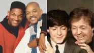 Will Smith e Paul McCartney com suas versões mais jovens - Reprodução/X