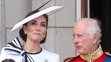 Kate Middleton e o rei Charles III - Getty Images