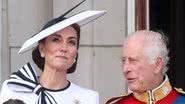 Kate Middleton e o rei Charles III - Getty Images