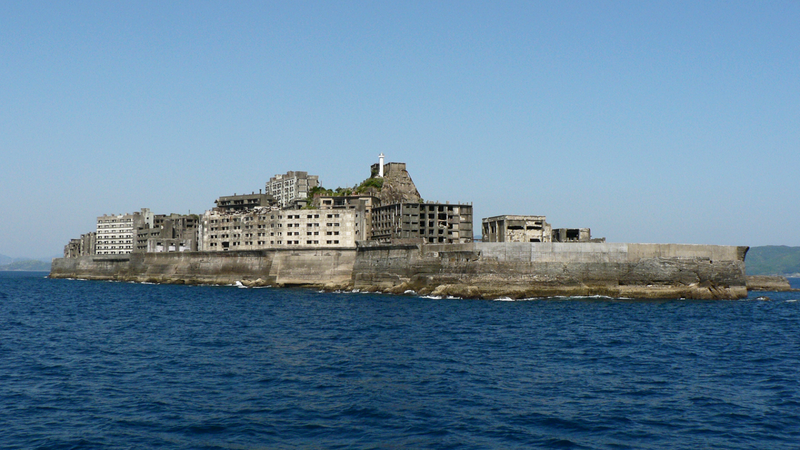 Visão da Ilha Hashima - Hisagi via Wikimedia Commons