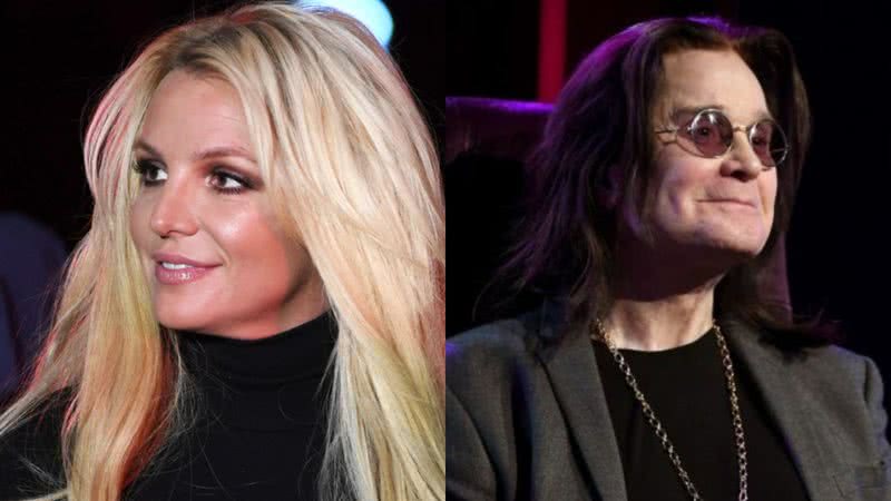 Britney Spears (à esqu.) e Ozzy Osbourne (à dir.) - Getty Images