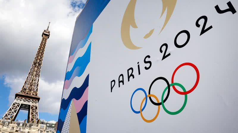 Fotografia tirada em Paris durante preparativos para as Olimpíadas de 2024 - Getty Images