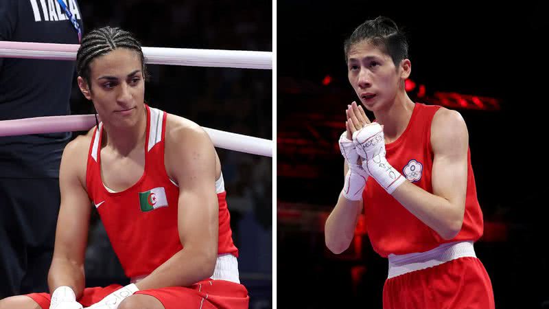 Boxeadoras Imane Khelif e Lin Yu-ting - Getty Images; Getty Images