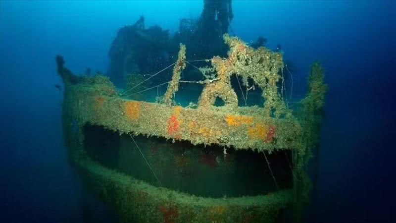 Registro do navio M/V Ulla, que naufragou em 2004 na Turquia - Divulgação/Tahsin Ceylan