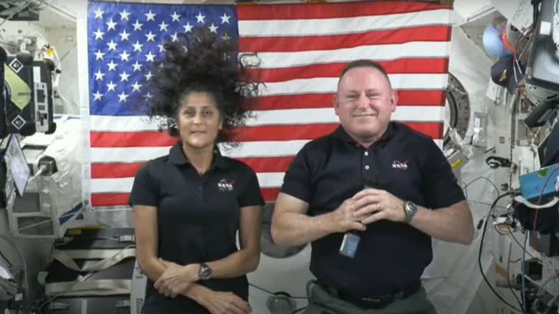 Astronautas Barry Butch Wilmore e Suni Williams - Reprodução/Youtube (@NASAgovVideo)