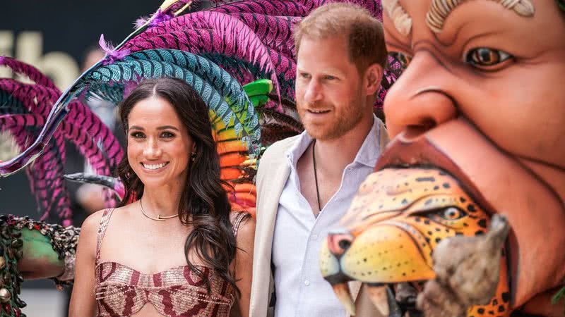 Príncipe Harry e Meghan Markle na Colômbia - Getty Images