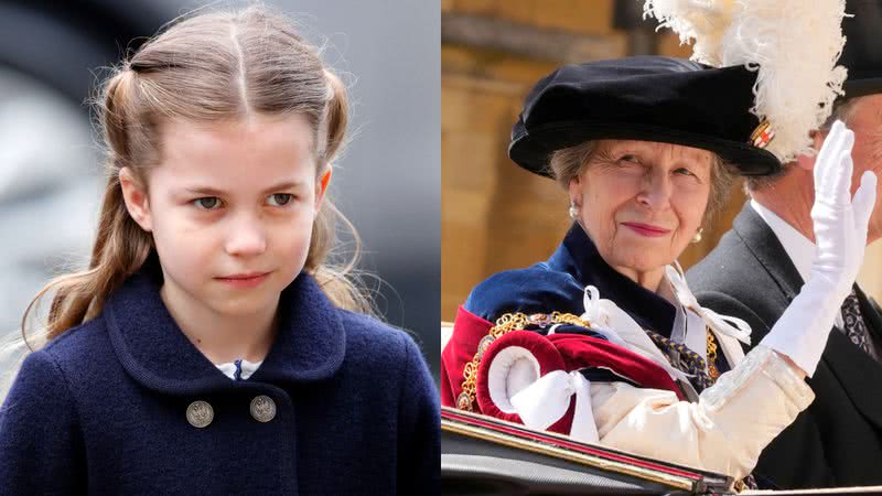 A princesa Charlotte e a pricesa Anne, respectivamente - Getty Images