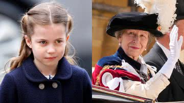 A princesa Charlotte e a pricesa Anne, respectivamente - Getty Images