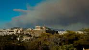 Fotografia do céu em Atenas nesta domingo, 11 - Getty Images