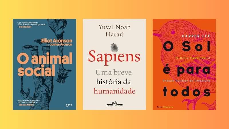 De 'O Animal Social' a 'Sapiens', reunimos alguns clássicos da literatura à venda no formato de eBook e com bons descontos para você adquirir - Créditos: Reprodução/Amazon