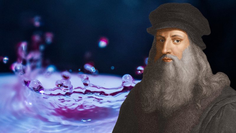 Montagem com retrato de Leonardo da Vinci - Foto por Мария Агейкина pelo Pixabay / Getty Images