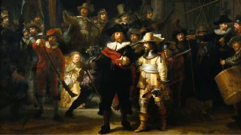 Quadro 'A Ronda Noturna' (1642), de Rembrandt - Divulgação