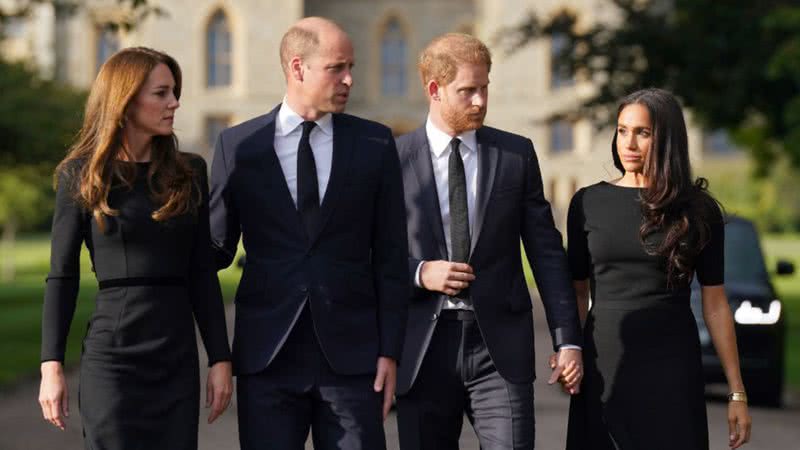 Kate, William, Harry e Meghan - Getty Images