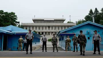 Fronteira da Coreia do Norte com Coreia do Sul - Getty Images