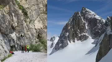 Momento do resgate nos alpes italianos - Reprodução