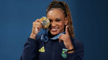 Rebeca Andrade durante os Jogos Olímpicos de Paris - Getty Images