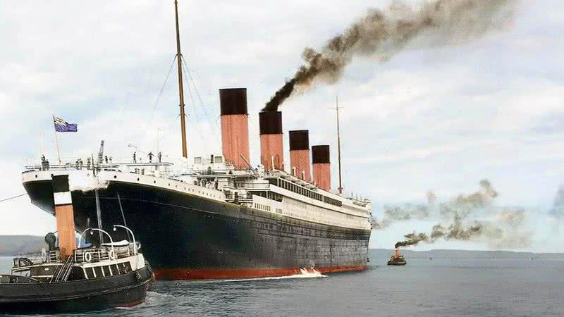 Imagem colorida do Titanic - Reprodução/Channel 4