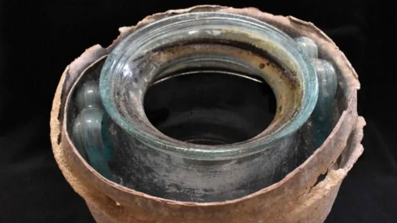 Urna funerária em que vinho mais antigo do mundo foi descoberto, na Espanha - Divulgação/Journal of Archaeological Science: Reports