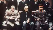 Stalin, Roosevelt e Churchill na Conferência de Yalta - Getty Images