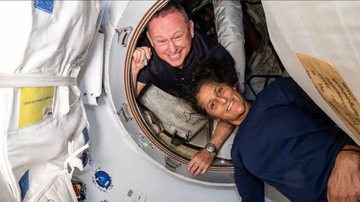 Suni Williams e Butch Wilmore na Estação Espacial Internacional - Divulgação/NASA