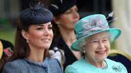 Kate Middleton e Rainha Elizabeth II - Getty Images