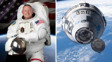 Astronauta Butch Wilmore e espaçonave Starliner - Divulgação/NASA; Flickr via Bob Hines/NASA