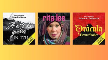 Escute audiolivros de obras de sucesso como 'A Arte da Guerra' e a autobiografia de Rita Lee por meio da assinatura do Audible - Créditos: Reprodução/Amazon