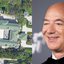 A casa (à dir.) e Jeff Bezos (à esqu.)