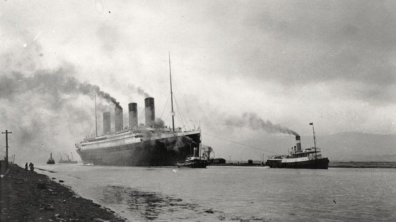 Navio Titanic em 10 de abril de 1912 - Wikimedia Commons/Desconhecido