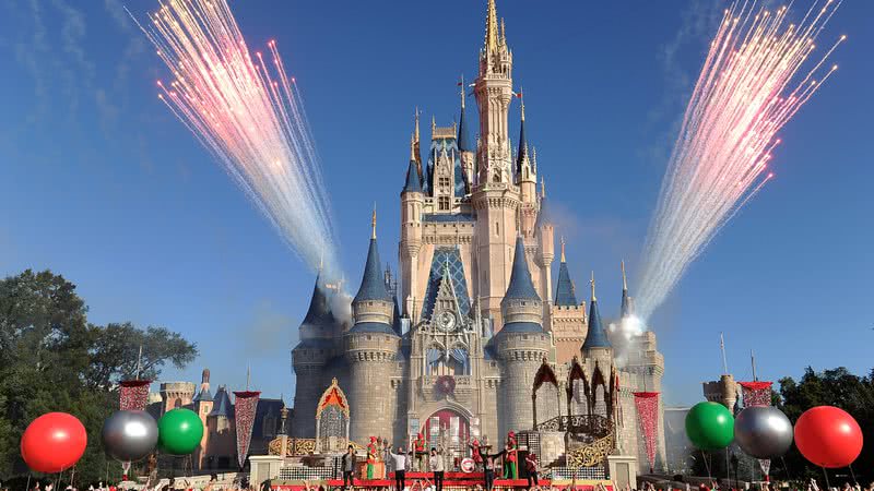 Emblemático castelo na Disneylândia, nos Estados Unidos - Getty Images