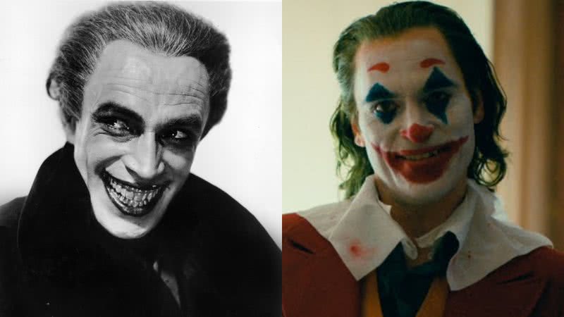 Cena de 'Coringa' (2019) e 'O Homem que Ri' (1928) - Warner Bros. e Universal Pictures