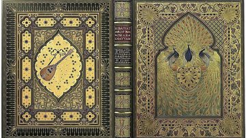 Rubaiyat de Omar Khayyam encadernado por Sangorski e Sutcliffe - Wikimedia Commons via Sotheran's book sellers