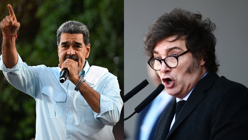 Nicolás Maduro e Javier Milei - Getty Images