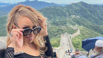 Mariah Carey visita a Muralha da China - Reprodução/Mariah Carey