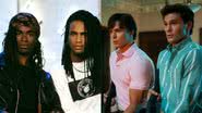 Milli Vanilli (à esqu.) e cena de "Irmãos Menendez" (à dir.) - Getty Images e Divulgação/Netflix