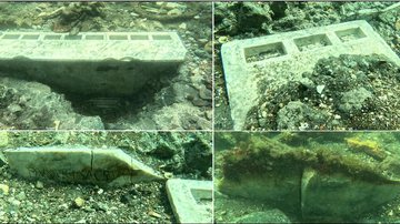 Registros do templo submerso encontrado na Itália - M. Stefanile et al., Antiquity.