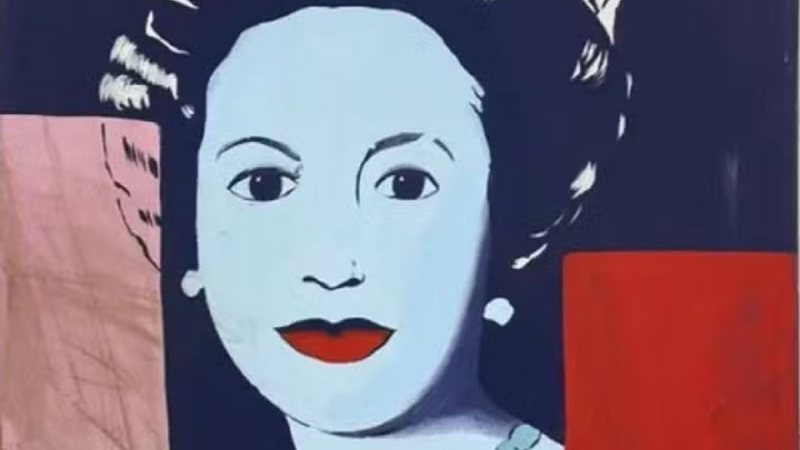 Retrato da rainha Elizabeth que parecia ser de Andy Warhol - Reprodução