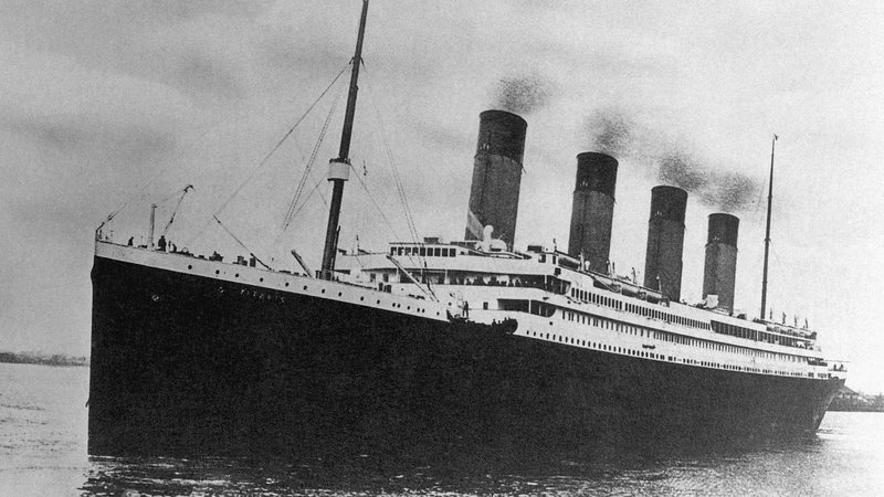 Antiga fotografia do RMS Titanic - Getty Images