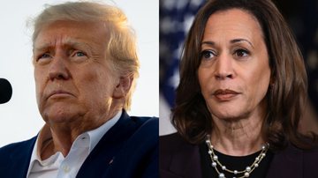 Donald Trump (à esqu.) e Kamala Harris (à dir.) - Getty Images