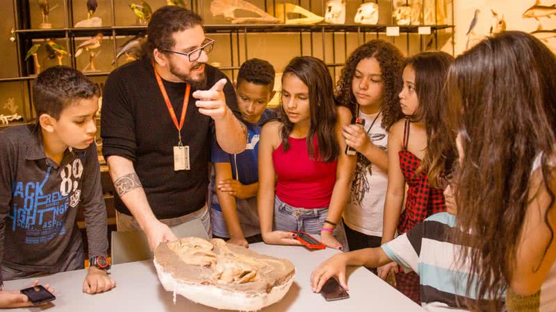 Crianças em atividades do Museu de Zoologia da USP - Foto: Cecília Bastos/USP Imagens