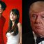 Fotografia da dupla The White Stripes e de Donald Trump