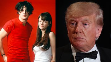 Fotografia da dupla The White Stripes e de Donald Trump - Getty Images