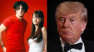 Fotografia da dupla The White Stripes e de Donald Trump - Getty Images